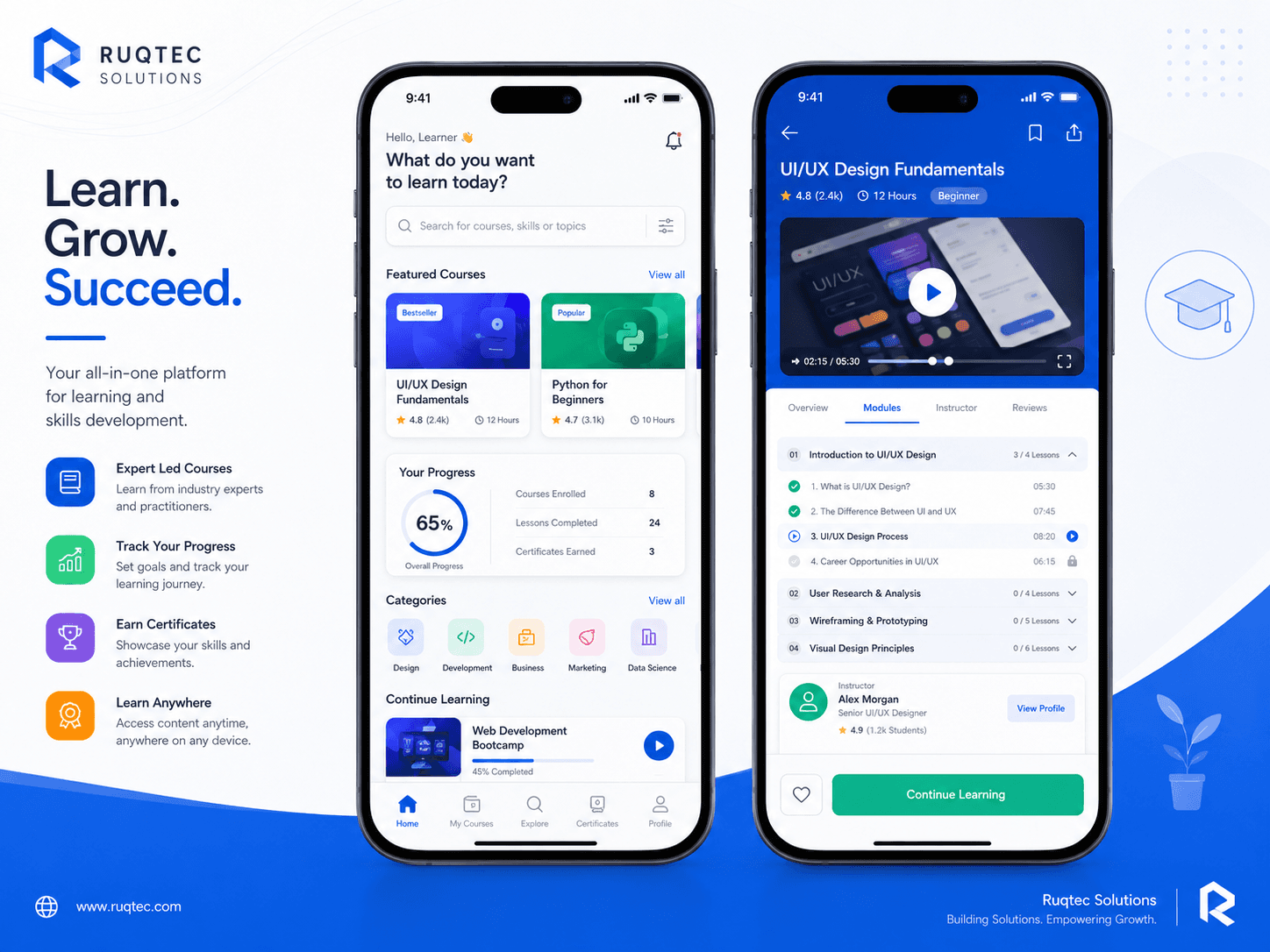 Mobile dashboard and transaction list